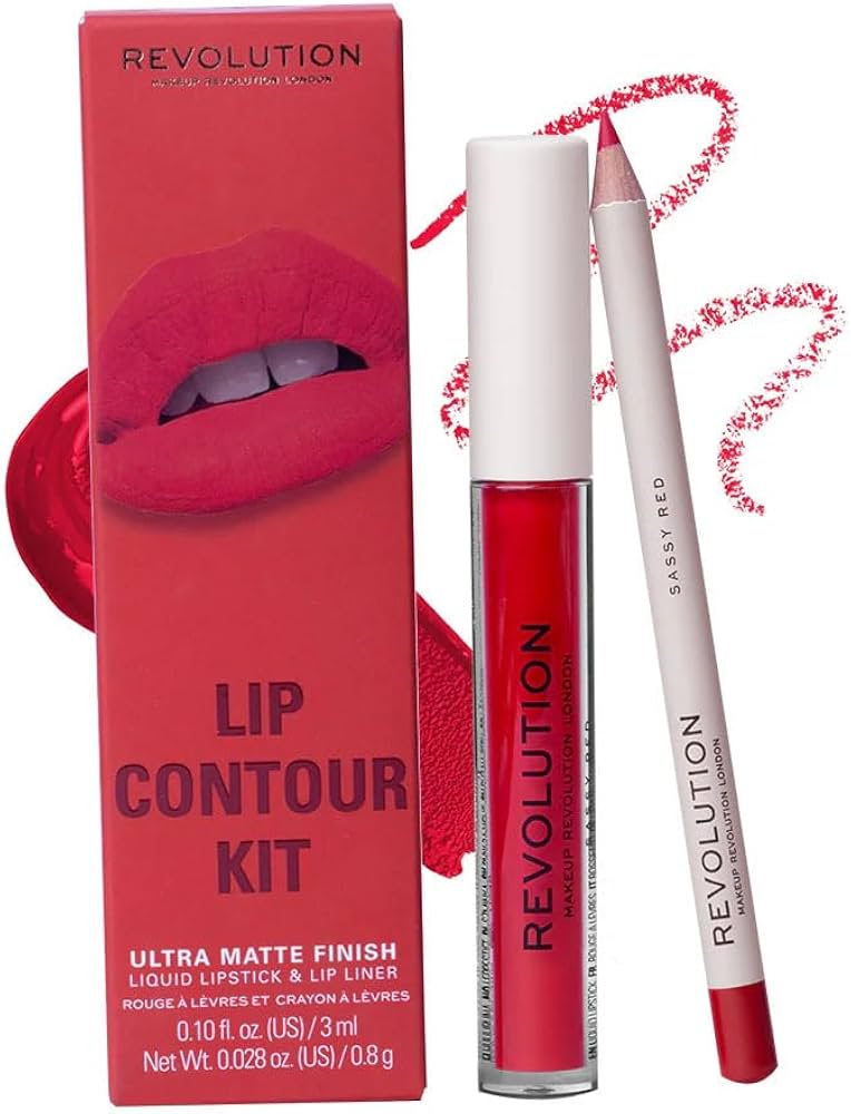 Revolution Lip Contour Kit Sassy Red