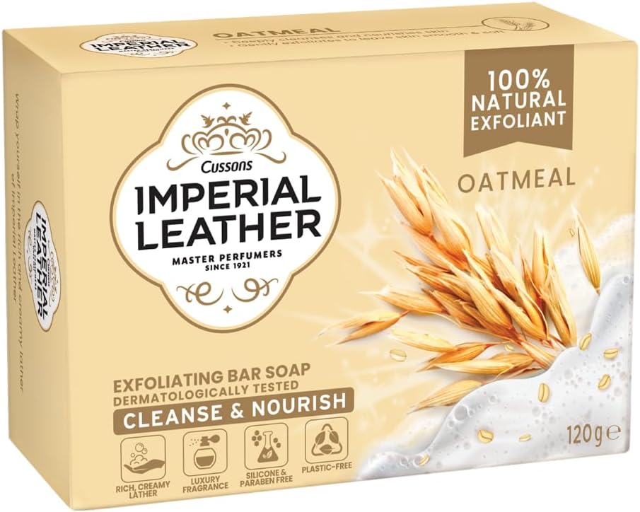 Imperial Leather Oatmeal Exfoliating Beauty Bar Soap 120g