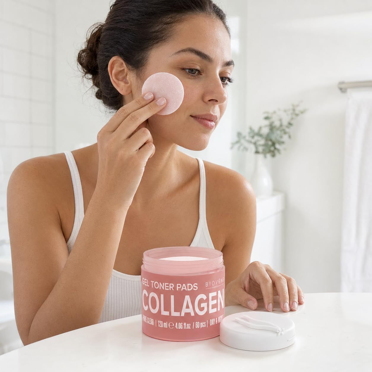 Biovene Collagen Gel Toner Pads 120ml – 60pcs