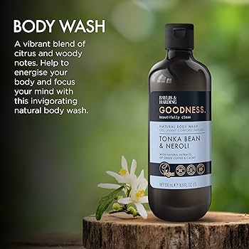 Baylis & Harding Goodness Men’s Amber & Tonka Bean Natural Shower Gel, 500ml