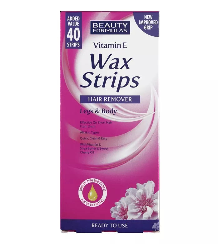 Beauty Formulas Vitamin E Wax Strips 40