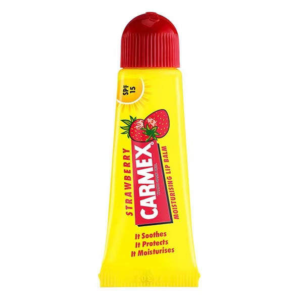 Carmex lip balm tube strawberry, 10g