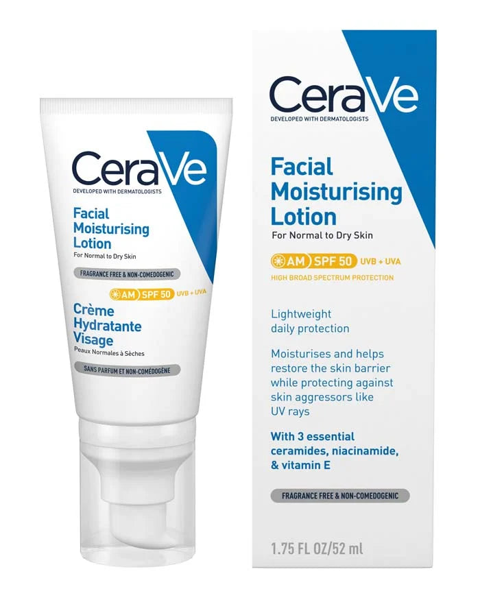 CeraVe Facial Moisturising Lotion AM SPF50 52ml