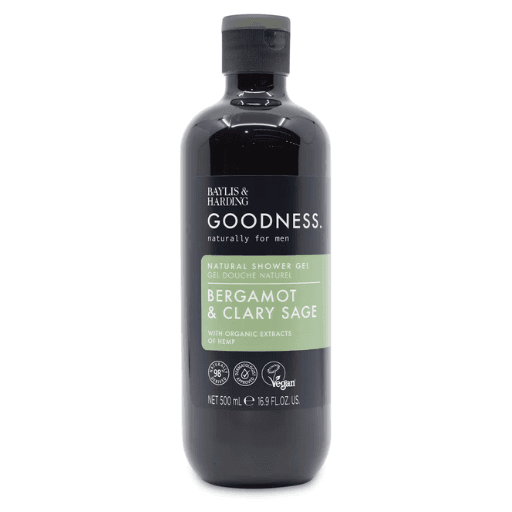 Baylis & Harding Goodness Men's Bergamot & Clary Sage Shower Gel, 500ml