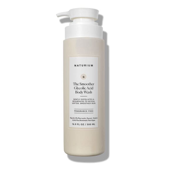 NATURIUM SMOOTHER GLYCOLIC BODY WASH 500ML