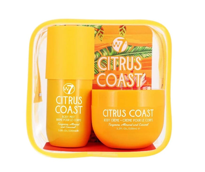 W7 Body Mist and Body Cream Travel Set – Citrus Coast