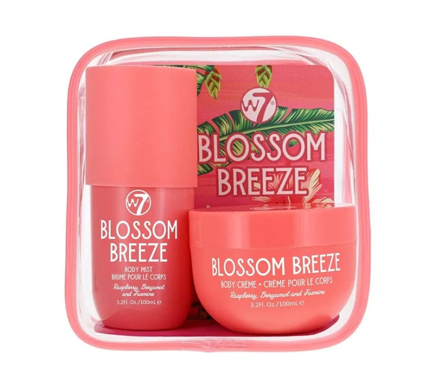 W7 Body Mist and Body Cream Travel Set - Blossom Breeze