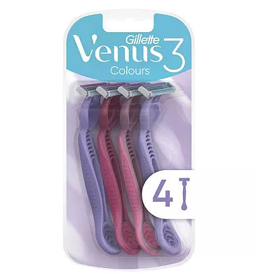 Gillette Venus Razor 3 blades X4