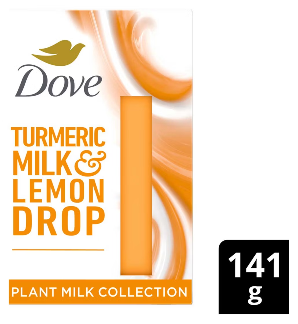 Dove Tumeric milk and lemon drop bar soap 141g