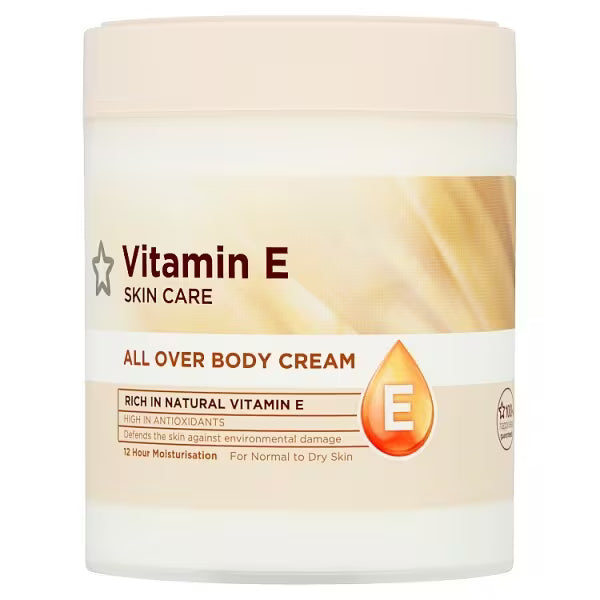 Superdrug Vitamin E All Over Body Cream 475ml