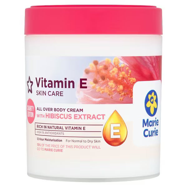 Superdrug Vitamin E All Over Body Cream Hibiscus 465ml
