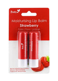 Pretty Moisturising Lip Balm Twin Pack Strawberry