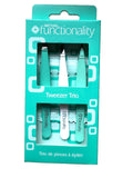 Royal Cosmetics Functionality 3 Piece Tweezer Set