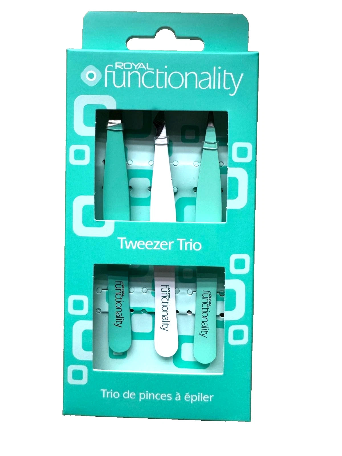 Royal Cosmetics Functionality 3 Piece Tweezer Set