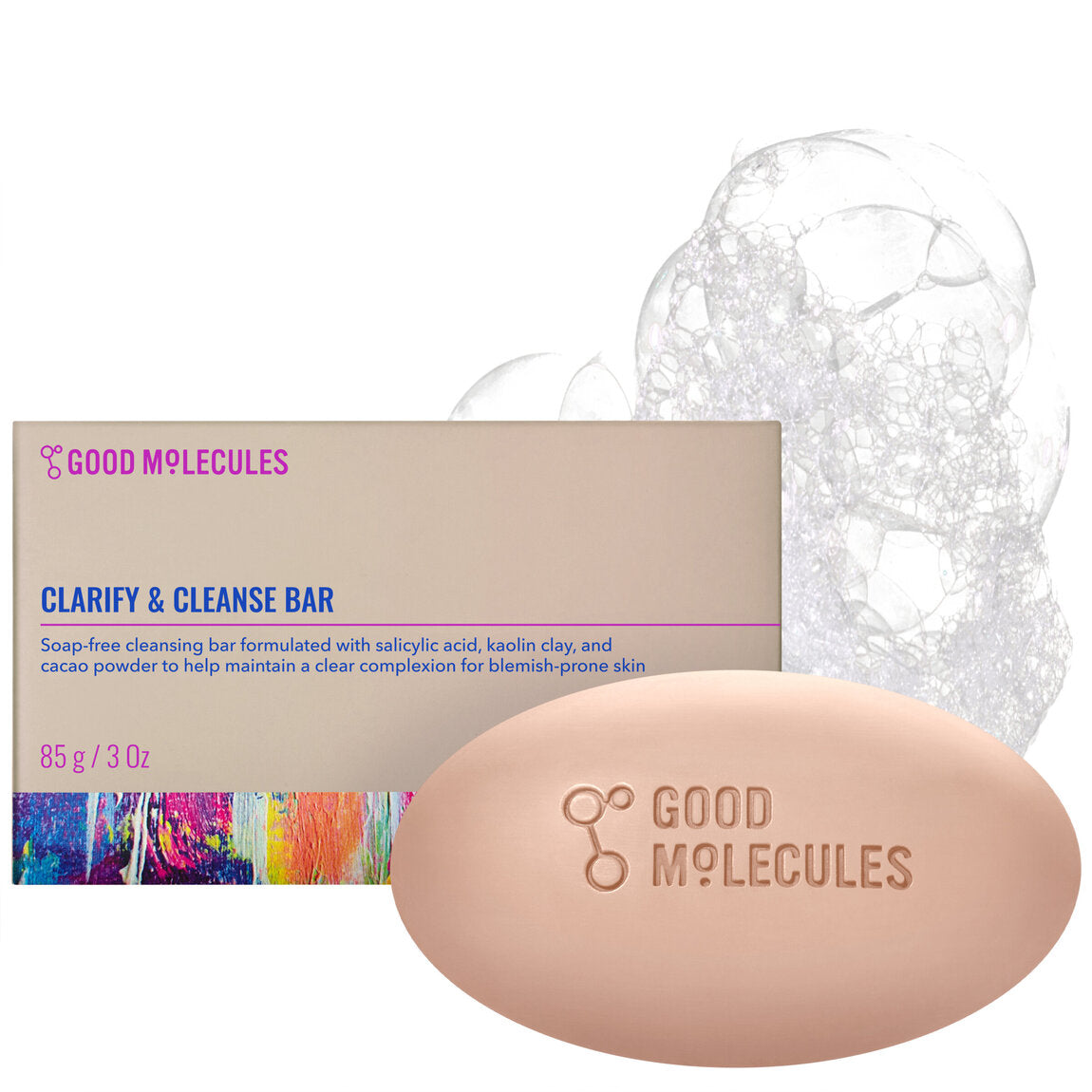 Good Molecules Clarify & Cleanse Bar 89g
